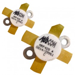 MRF428 NPN Silicon Power Transistor, Matched Pair, 150 W (PEP), 30 MHz, 50 V, M/A-COM