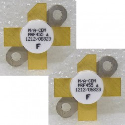 MRF455 M/A-COM NPN Silicon Power Transistor 60W 12.5V 14-30 MHz  Matched Quad (4) (NOS)  