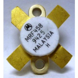MRF458 Motorola NPN Silicon Power Transistor 80W 12.5V 30 MHz Low Beta Version of MRF454 (NOS)