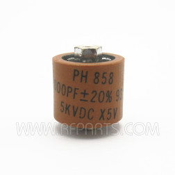 PH858 Philips Doorknob Capacitor 1000pf 5kvdc NPO 20% (NOS)