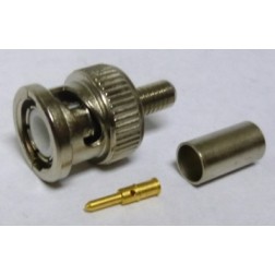 R141-082-161  BNC Male Crimp Connector, Cable Group C, Radiall