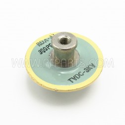 RDA-30 Doorknob Capacitor 300pf 3Kv 10% (Pull)