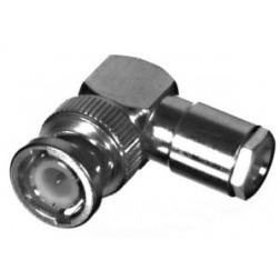 RFB-1110-C-04 RF Industries Right Angle BNC Male Clamp Connector