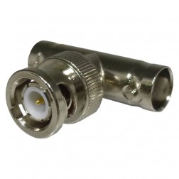 RFB1130 In Series Adapter, BNC Male to Double Female TEE, RFI