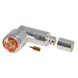 RFN-1009-3I RF Industries Right Angle Type-N Male Crimp Connector for Cable Group I