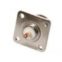 RFN-1021-03 RF Industries Type-N Female 4 Hole Panel Mount with Beryllium Copper Contact