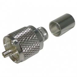 RFU-507-SI  RF Industries UHF Male Crimp (PL259) Connector for Cable Group I