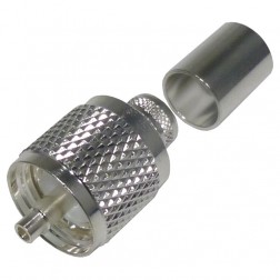 RFU-507-ST RF Industries UHF Male Crimp (PL259) Connector for Cable Group E