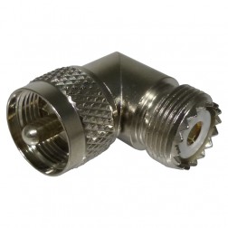 RFU-532 RF Industries Right Angle UHF Male to Female IN Series Adapter 