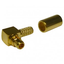 RMX9010-1B  RF Industries  MMCX Male Right Angle Crimp Connector