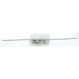 RSQ5-40 Cement Wirewound Resistor, 40 Ohm 5 watt, JRM