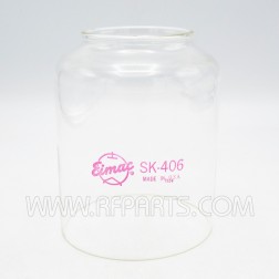 SK-406 Eimac Glass Tube Chimney for 3-500ZG 5" High (NOS)
