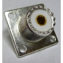 Teflon Dielectric Chassis Mount 5 SO-239 Silver Plated Gold Plated Center Pin 