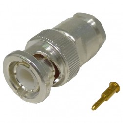 1pce Connector BNC Male Plug Crimp Rg8x Rg-8x Lmr240 Cable Straight for sale online 