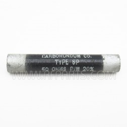 Type SP Carborundum 50 Ohm Non-inductive Resistor 20% (Pull)