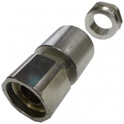 UG154/U - LC Male Clamp Connector, RG218 (Pull)