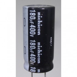 UVZ2G181MRH3 Electrolytic Capacitor, 180uf 400v, Radial Lead, Nichicon