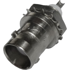 1020000N621-3  BNC Female Bulkhead Connector, w/solder cup. Delta