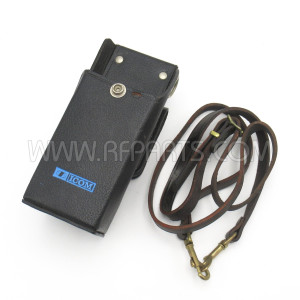 ICOM Leather Radio Holster with Belt Loop and Shoulder Strap (NOS)