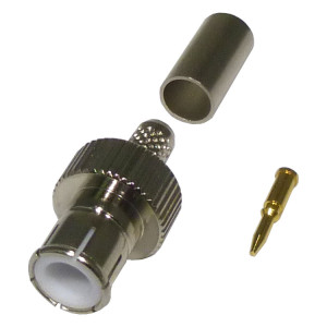 RFB-1106-9 RF Industries Quick Disconnect BNC Male Crimp Connector for Cable Group C