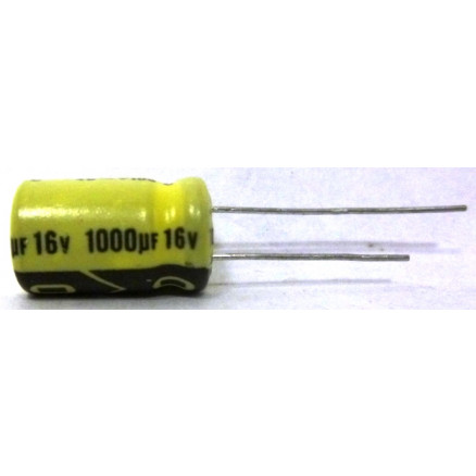 1000-16R Capacitor, Electrolytic 1000uf 16v, Xicon