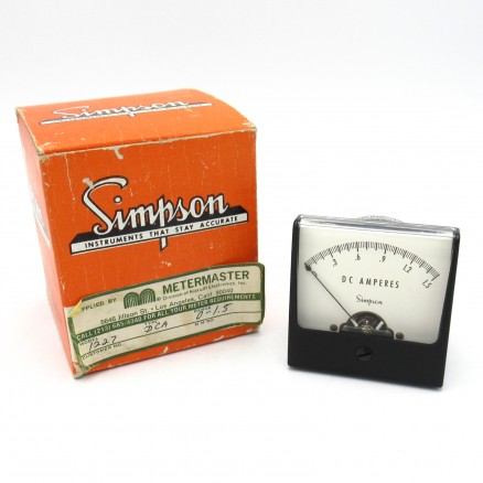 Model 1227 Simpson 0-1.5 DC Amperes Meter (Pull)