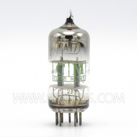 12AT7 Curtis Mathes High Frequency Black Plate Twin Triode (Pull) 