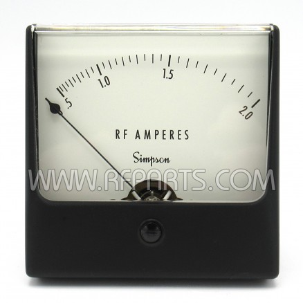 Model 1337 Simpson 0-2 RF Amperes Meter (NOS)