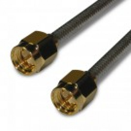 135101-R1-06 Amphenol 6 Inch Pre-Made Cable Assembly with 0.085 Flex Semi-Rigid Cable and SMA Male Connectors