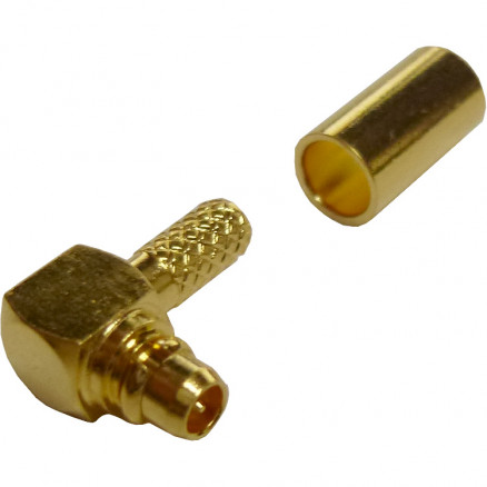 262103 Amphenol MMCX Right Angle Male Crimp Connector for Cable Group B