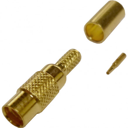 262118  MMCX Female Crimp Connector, Cable Group B,  Amphenol
