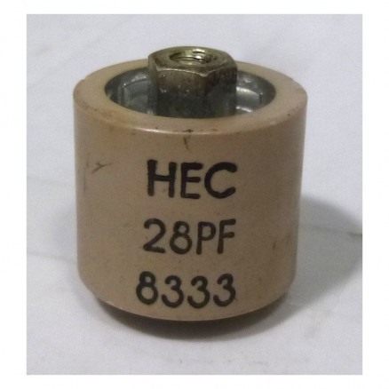580028-5P Doorknob Capacitor, 28pf 5kv (Pull)