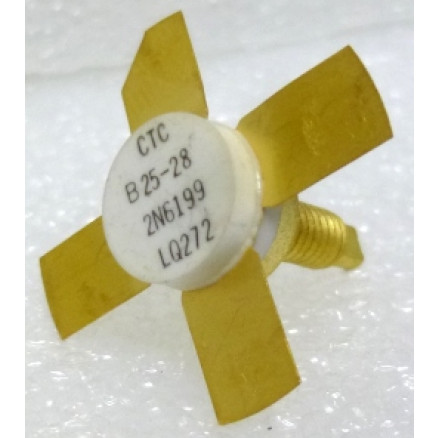 2N6199 Transistor, 25 watt, 175 MHz, 3/8" Stud Package, CTC / Acrian (B25-28)
