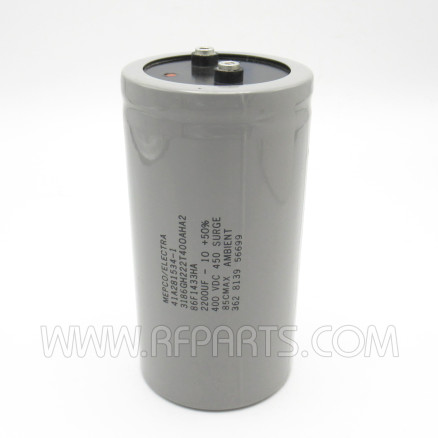 3186GH222T400AHA2 Mepco / Electra Computer Grade Electrolytic Capacitor 2200uf 400vdc
