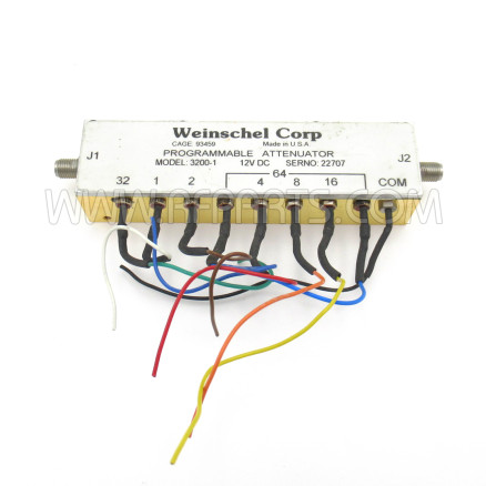 3200-1 Weinschel Programmable Attenuator 12V DC to 2GHz (Pull)