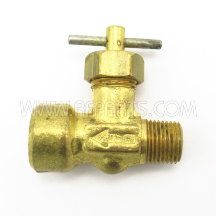 Brass 1/4" Male NPT to 3/8" Female NPT Air Flow Needle Valve (NOS)
