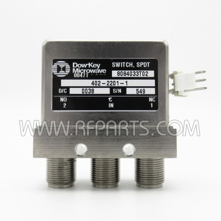 402-2201-1 Dow-Key SPDT Failsafe Switch Type N Female (Pull)