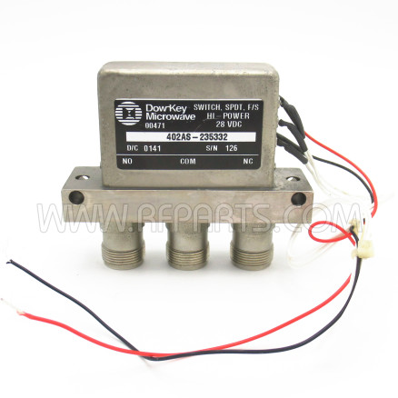 402AS-235332 DowKey SPDT Fail-Safe Coaxial Switch 28VDC (Pull)