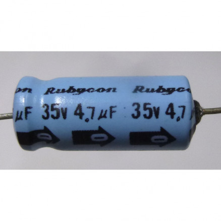 4.7-35A  Rubycon Axial Lead Electrolytic Capacitor 4.7uf 35v 