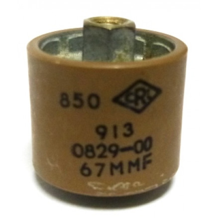 580067-5P Doorknob Capacitor, 67pf 5kv (Pull)