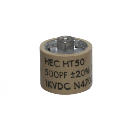 580500-1P High Energy Corp Capacitor Doorknob, 500pf 1kv, 20% (Pull)