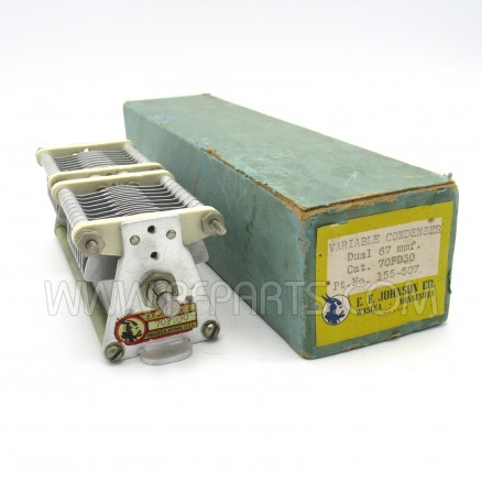 155-507 Johnson Vintage Air Variable Tuning Capacitor 10-66pf 2.2Kv (NOS/NIB)