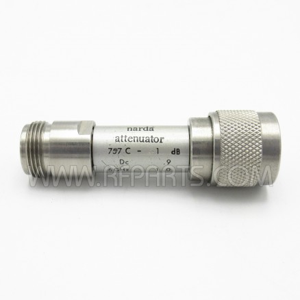 757C-1 Narda 2 Watt 1dB DC-12.4GHz Fixed Attenuator (Pull)