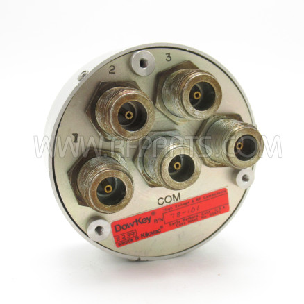 78-101 Dow-Key 4 Position Type-N Female Manual Coax Switch (Pull)