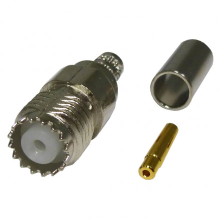 81-183-RFX Amphenol Mini-UHF Female Crimp Connector for Cable Group C