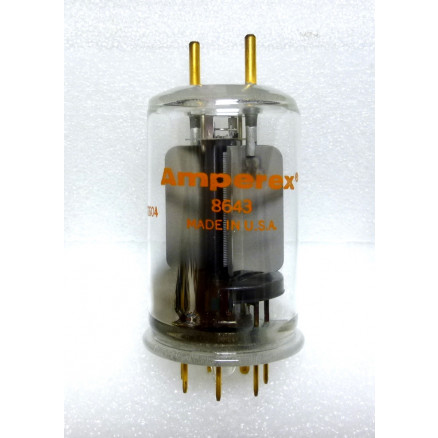8643 Amperex Twin Tetrode with Gold Pins (97-136A01)