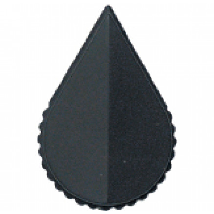 KNOB1K Tuning knob black .71 x .61, Arrow pointer
