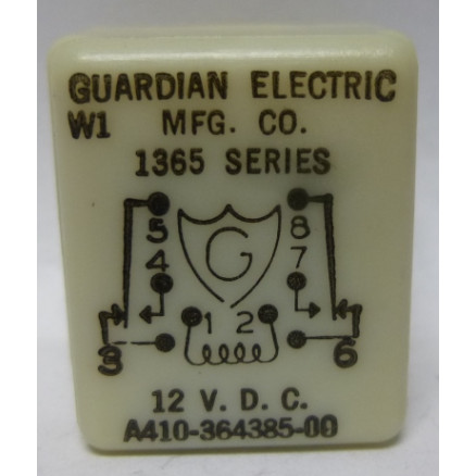 Guardian Electric 1365 Series Power Relay 6 VDC A410-364382-00 VINTAGE 