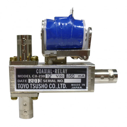 CX230-12 Coaxial relay, SPDT, Female BNC (3-BNC), 12 volt, Tohtsu