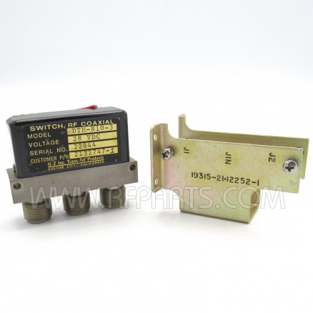 DTM-N10-3 Trans-Tel RF Coaxial Switch 28vdc DC-10Ghz (Pull)